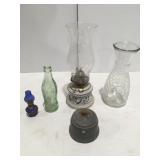 Oil, lamps bottles