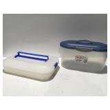 Two plastic containers