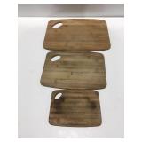 Wood cutting boards used