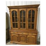 2 PC  china cabinet 58ï¿½w 78 1/2ï¿½ t