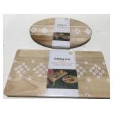 Two small folding trays