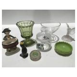 Miscellaneous glass, decor items