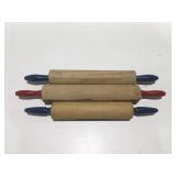 3 Wood rolling pins