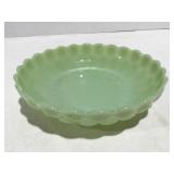 Vintage jadeite green glass bowl