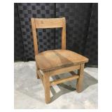 Small Childs oak desk chair