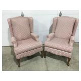 2 Pre Vue wing back chairs