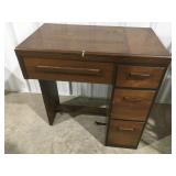 Vintage wood, sewing machine cabinet only