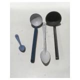 Vintage enameled kitchen utensils