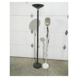 2 floor lamps one missing bulb