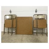 Vintage Samsonite card table and chairs