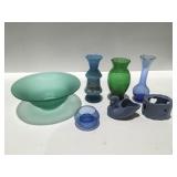 Miscellaneous glass, decor items