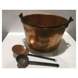 D.Picking Co. Copper flat bottom kettle