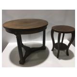 Vintage wood tables