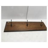 Wood hanging coat rack 35ï¿½ x 10ï¿½