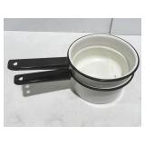 Enamel ware, double boiler