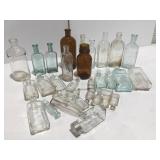 Vintage glass bottles