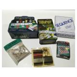 Games & poker sets unused