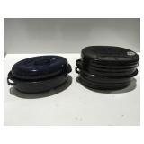 Enamel roaster pans