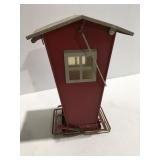 Metal bird feeder