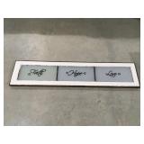 Large vintage window sign 57" x 12"