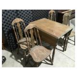 Vintage Wood table and chairs