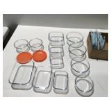 Pyrex glass dishes &more with lids