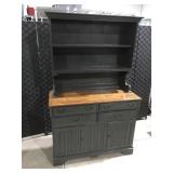 Wood painted buffet 70" x 44" 2 peice