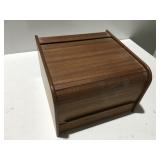 Teak tech would roll top file box