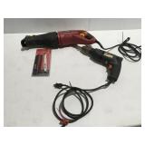 Reciprocating saw, and drill