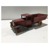 Vintage toy truck missing one wheel