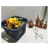 Artificial flowers, fall decor