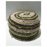 Homemade covered ottoman