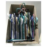 Box of plastic hangers