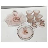 Pink depression glassware