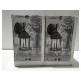 Hampton bag outdoor wall lantern, black