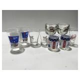 Advertising glasses