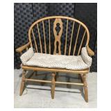 Oak wood bench 38" wide