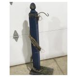 Outdoor 4 x 4, post with hanging hook 40" tall