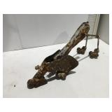 Metal art dog decor