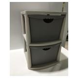 Sterilite 2 drawer, plastic storage