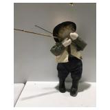 Fishing boy 29 inches tall