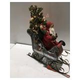 Christmas decor Santa in a sleigh