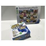 Puzzle and stackable sorting trays