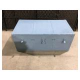 Painted vintage trunk