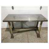 Stainless steel top workbench 55" x 24" x 33"