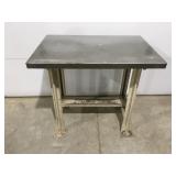 Stainless steel top bench 36" x 24" x 33" tall