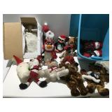 Christmas plush items and cracker barrel angel