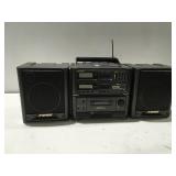 Sharp cd, radio cassette player