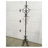Metal hall tree heavy 74"