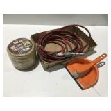 Air hose rope, dust pan